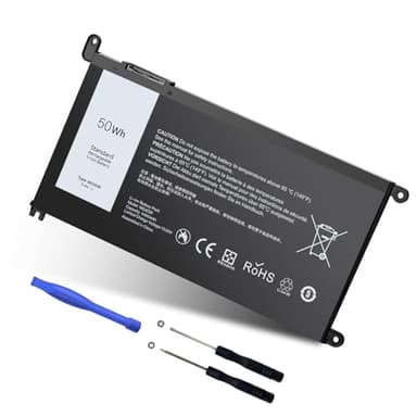 RUEMIU Upgraded 50Wh WDX0R Laptop Battery Replacement for Dell Inspiron 13 15 5000 7000 Series 5570 5378 5567 5379 7375 7378 5579 7579 5568 7586 5575 Latitude 3500 WDXOR P69G CYMGM and More