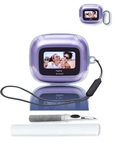 TPU Case Compatible with JBL Live Beam 3 with Keychain,Cleaning Kit and Lanyard Soft Protective Shockproof Cover for Live Beam 3（2024）-Clear