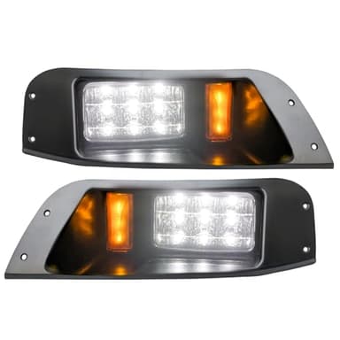 Orle Oko Golf Cart Head Light Compatible with EZGO TXT LED Light 1996-2013 Gas and Electric Passenger Driver Side Replace 12V Headlights Light Kit Assembly For EZGO TXT