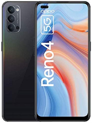 OPPO Reno4 5G Dual SIM 8GB+128GB CPH2091 Global ROM EU/UK 6.4 Inch AMOLED Display, 48MP Triple Camera, 32MP Dual Front Camera - Space Black