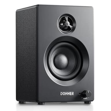 Donner Electric Drum Amplifier 20Watt, Wireless Bluetooth Electronic Drum Amp with 3" and 0.75" Dual Drivers, Mini Rack-Mountable Monitor Speaker DDA-20SE 80W Peak, Portable for Home Practice