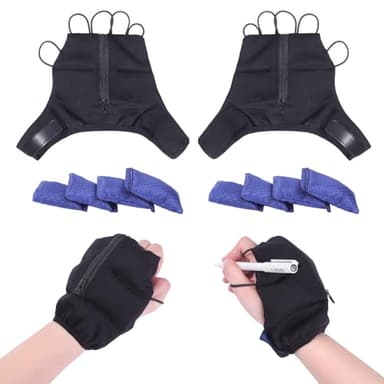 HEINALOUS Weighted Gloves, Adjustable Weighted Gloves for Hand Tremors, Adjustable Hand Stability Aid, Improved Hand/Wrist Mobility, Writing Stability Strengthening, Right (Right)