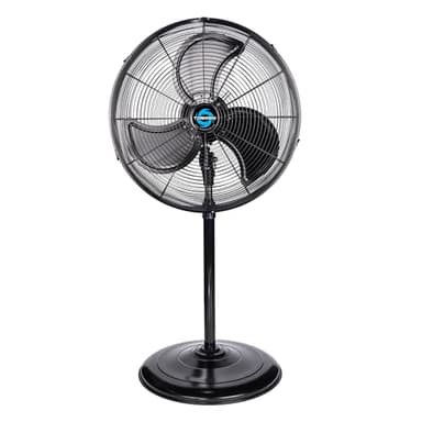 Tornado 20" High Velocity Pedestal Fan, Oscillating Industrial Fan, 5250 CFM, Water-Resistant, Heavy Duty Metal Stand for Garage, Workshop, Patio