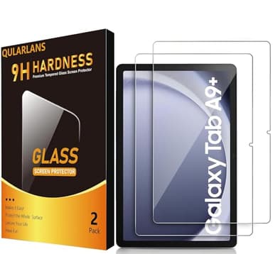 Qularlans 2 Pack Screen Protector for Samsung Galaxy Tab A11 Plus (A11+)/A9 Plus (A9+) 5G 11 Inch 2025/2023, (Model SM-X230/ X235/236B/SM-X210/X216/X218), Anti-Scratch 9H Hardness Tempered Glass Film