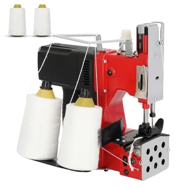 Upgraded Bag Sewing Machine, Canvas Sewing Machine, Heavy-Duty Bag Sealing Machine Double Thread Sewing For Faster And More Secure Results For Packing Bags Non-woven Fabrics Leather