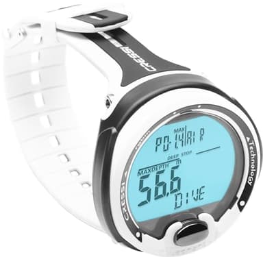 Cressi Leonardo 2.0 Dive Computer - White/Black - HD Backlit & Waterproof Watch - Nitrox/Gauge Modes & Dive Watch - Audible Alarm