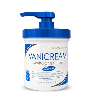 Vanicream Moisturizing Skin Cream with Pump Dispenser - 16 fl oz (1 lb) - Moisturizer Formulated Without Common Irritants for Those with Sensitive Skin