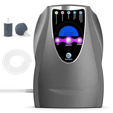 Ozone Machine Generator, Multifunctional with Timer, 1000mg/h Portable Ozone Machine for Home, Kitchen, Office, Cleaning Water, Fruits and Vegetables