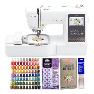 Brother SE700 Sewing and Embroidery Machine with Hoop Area - Touchscreen, USB Port, and Wireless Connectivity - 135 Built-in Designs & 103 Stitches Bundle with Sewing Accessories (5 Items)