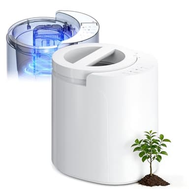 LUBBYGIM Electric Composter for Kitchen, 2.5L Smart Countertop Compost Bin, Auto-Cleaning & Odorless & Low Noise & Turn Food Waste into Fertilizer, Indoor Electric Food Waste Composter for Home Use