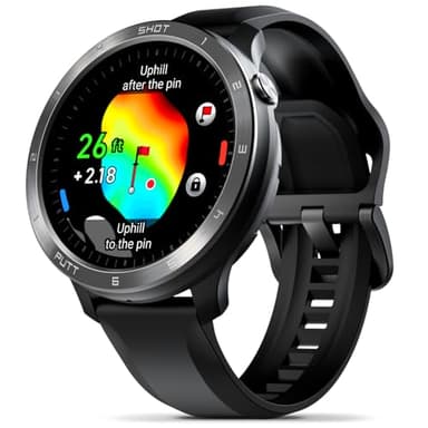 Voice Caddie T11 PRO GPS Golf Watch AMOLED Display, Green Undulation No Monthly Subscription 40k+ Preinstalled Courses w/Shot Tracking, Practice Tempo Mode, Putt View 1.3" OLED Touchscreen Plus V-A.I