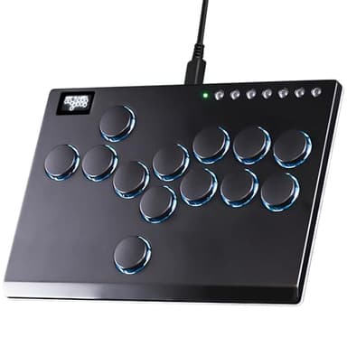 Sehawei Haute42 All Metal Arcade Stick 13Keys All-Button Controller with Custom RGB & Turbo Functions,Arcade Fighting Stick for PC/Ps3/Ps4/Switch/Steam-Supports SOCD