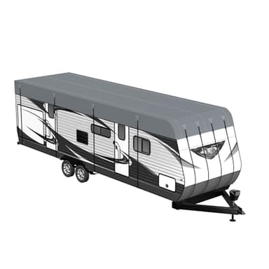 Camper Trailer Rv Roof Cover - Utility Travel Class A/B/C Pop Up Heavy Duty Covers 5th Wheel Sun Shade Motorhome Heat Equipment Motor Home Canopy Waterproof Tarp Heavy Hail Canvas,21.3 FT x12.5 FT