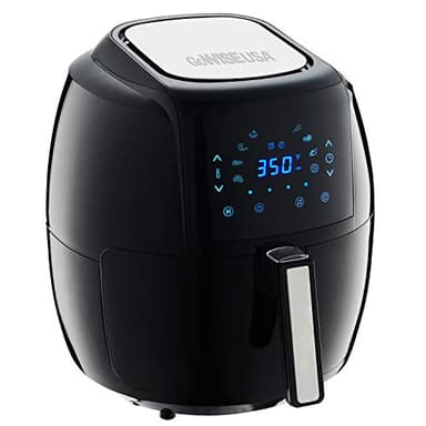 GoWISE USA GW22731 5.8-Quarts 8-in-1 Electric Air Fryer XL + 50 Recipes for your Air Fryer Book (Black)