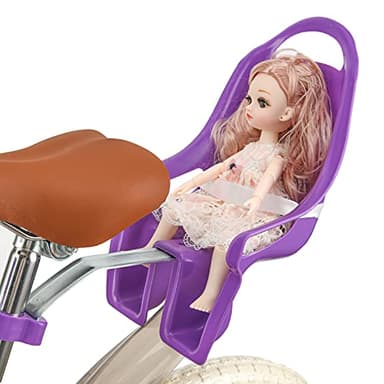 EIRONA Kids Bicycle Doll Seat – Doll Chair Accessory for Children’s Bikes, Purple