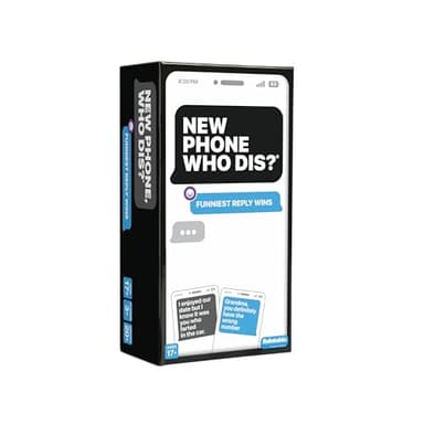 WHAT DO YOU MEME? New Phone, Who Dis? by Relatable, The Offline Text Message Party Game, Spicier Edition Card Games for Adults, Game Night Games, Includes 50 Inbox Cards & 250 Reply Cards