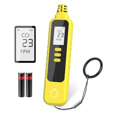 Carbon Monoxide Detectors, Portable CO Detector Battery Powered, Handheld Carbon Monoxide Monitor Alarm Detector with LCD Display for Home/Outdoor/Travel