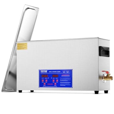 VEVOR 10L Ultrasonic Gun Cleaner, 300W Professional Ultra Sonic Cleaning Machine with Timer & Heater, 40kHz Digital Sonic Cleaner with Basket for Gun Parts, Bullets, Military Supplies