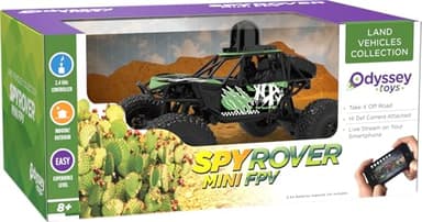 Odyssey Spy Rover Mini RC Truck with FPV Camera, Smartphone Control, HD Video Recording, All-Terrain Vehicle, Ages 8+