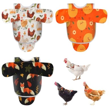 Esmorah Chicken Saddle for Hens, Hen Saddle for Back, Wings & Tail Protection with Adjustable Straps, Breathable and Anti-Pecking Chicken Vest