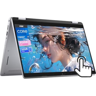 Dell Latitude 5320 2-in-1 Touchscreen Laptop, Core i7-1185G7, 13.3" FHD (1920x 1080), 512GB SSD, 32GB RAM, Backlit Keyboard, Windows 11 Pro(Renewed)