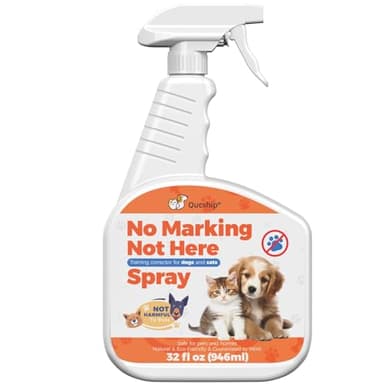 Qucship 32oz Improve Dog Behavior with Our Marking Control Spray – Keeps Dogs from Peeing and Chewing