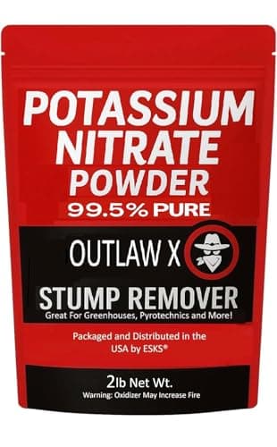 Outlaw X 99% Pure Potassium Nitrate Powder, Tree Stump Remover Water Soluble, 2 lb Net Weight
