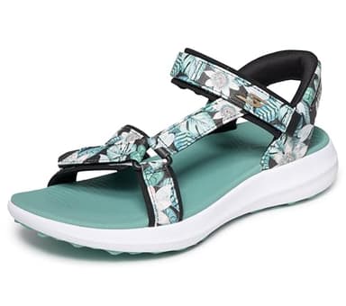 GO Golf SI Sandal, BKRG, 8 Black Pattern