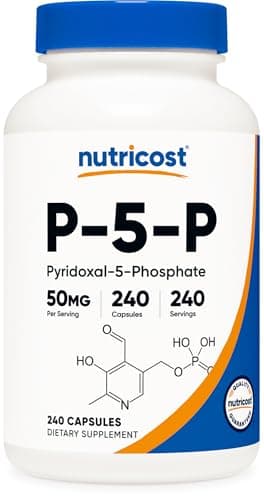 Nutricost P5P Vitamin B6 Supplement 50mg, 240 Capsules (Pyridoxal-5-Phosphate) - Vegetarian Friendly, Non-GMO, Gluten Free