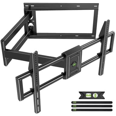 USX Mount Long Arm TV Wall Mount for Most 42-95 inch TV 40 Inch Extension Full Motion TV Mount，Pre-Assembled Wall Mount with Swivel and Tilt Up to 150lbs Fits 8″/12″/16″/24″ Studs VESA 900x600mm