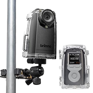 Brinno Time Lapse Camera BCC300-C Bundle, Outdoor Construction Jobsite Plant Weather - HDR FHD1080P Timelapse Camera LCD Screen - Extended Battery Life IPX4 Water-Resistant Housing and Clamp