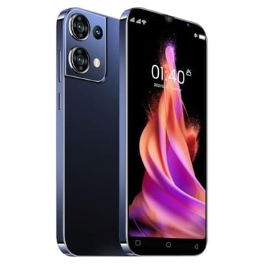 TalkCeLL Cheap Mobile Phones, 5.0" IPS Display, Android 9.0, Dual SIM Dual Camera, Quad Core, 16GB ROM【Expandable up to 128GB】, Support WiFi/Bluetooth/FM, Face Unlocked Phones (Reno9pro-Black)