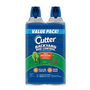 Cutter Backyard Bug Control Outdoor Fogger, Kills Mosquitoes, Fleas & Listed Ants, 16 Ounce, 2 Pack