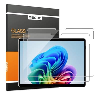 Megoo Screen Protector for Microsoft Surface Pro 11/10 (2024) - Also Fits Surface Pro 9, Pro 8, and Pro X (13 inch) - Tempered Glass/High Sensitivity/Support Surface Pen/Smooth Touch, 2 Pack