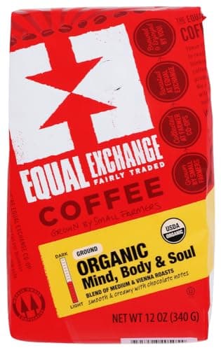 Equal Exchange Organic Mind Body & Soul Coffee Ground Medium Roast -- 12 oz - 2 pc