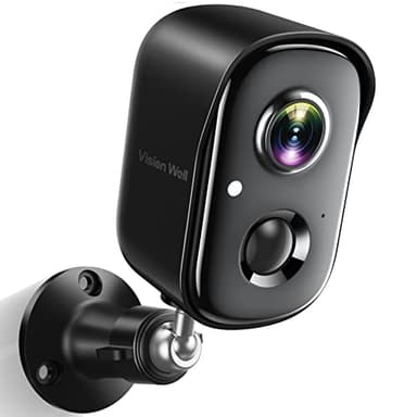 Security Cameras Wireless Outdoor, 2K Battery Powered AI Motion Detection Spotlight Siren Alarm WiFi Surveillance Indoor Home Camera, Color Night Vision, 2-Way Talk, Cloud/SD Storage-Black WiFi Camera