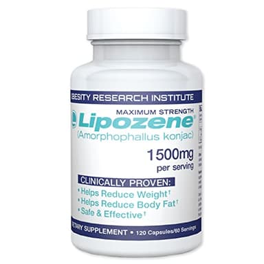 Lipozene MEGA Bottle - 120 Capsules, Making it Our Largest Size Available - Appetite Suppressant