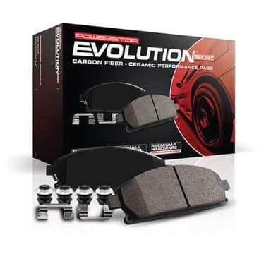 PowerStop Front Brake Pads for Lexus ES250 2021-25 |ES300h 2019-25 |ES350 2019-25 |UX200 2019-22 |UX250h 2019-24 - Z23 Carbon-Fiber Ceramic Brake Pads with Installation Hardware, Z23-2076
