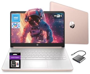 HP 14 inch Student Laptop Office 365, Quad-Core Processor(Beat i3-1115G4), 16GB RAM 256GB Storage (128GB UFS+128GB SD Card), Laptop for College Students and Business Home with Wi-Fi 6 HD Webcam Win11