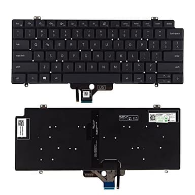SUNMALL Replacement Keyboard Compatible with Dell Latitude 7410 14-7410 2-in-1 0PWCJY with Backlit Black Latop Kyeboard