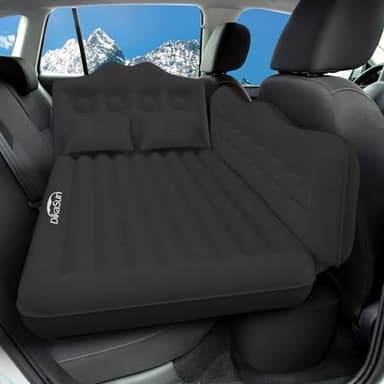 DikaSun Car Air Mattress, Inflatable SUV Truck Camping Mattress for Back Seat, Thickened Travel Car Bed Sleeping Pad with Air Pump 2 Pillows