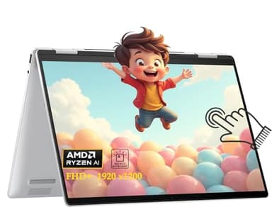 HP Envy X360 Laptop 14 2 in 1 FHD+ IPS Touchscreen AI Laptops, AMD Ryzen 5 8640HS (Beats i7-1255u) Up to 4.9GHz, 16GB RAM 1TB PCIe SSD, Backlit Kb, WiFi 6E, Win 11/BWE Accessories