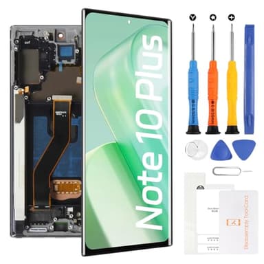Screen Replacement for Samsung Galaxy Note 10 Plus SM-N975 SM-N976 6.8" LCD Display Touch Digitizer Assembly with Black Frame(Incell,Not Fingerprint)