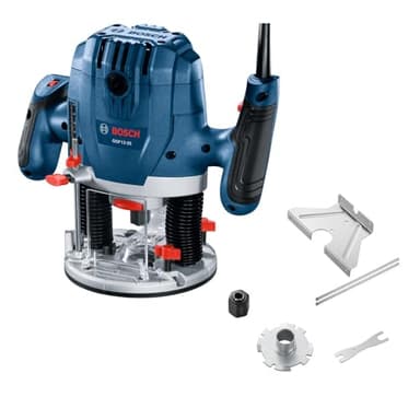 BOSCH GOF13-25 1-3/4 HP Mid-Size Plunge Router - 11,000 to 28,000 RPM, Ergonomic Design, With Detachable Parallel Guide