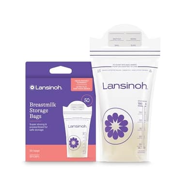 Lansinoh Breast Milk Storage Bags, 50 Count (Pack of 3)