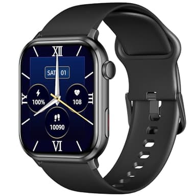 COCO BT2-Z Bluetooth Smartwatch for Seniors Men and Women, Personal Emergency PERS, Health Monitor, Heart Rate, Blood Oxygen Measuring, Fall Detection, Medication Reminder