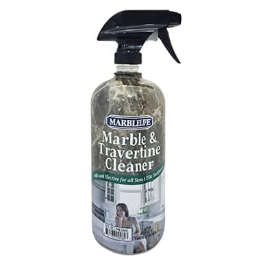 Marblelife InterCare Marble and Travertine, Natural Stone & Terrazzo Liquid Cleaner, Shower & Tile Surface Care, Floor, Walls & Countertop Cleaner and Degreaser, 32 oz