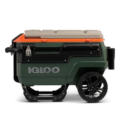 Igloo Trailmate Journey 70Qt Wheeled Cooler, Insulated Hard Shell Ice Chest, Sportsman