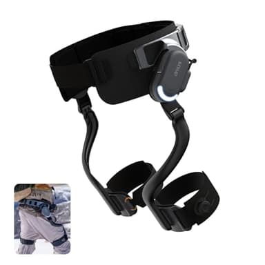DNSYS X1 Carbon Exoskeleton, AI-Powered Leg Assistance, 1.2HP Motor, 20km Base Range, 3s Battery Swap, for Hiking, Climbing, Running, Size S (Waistline 27.5-35.4in)