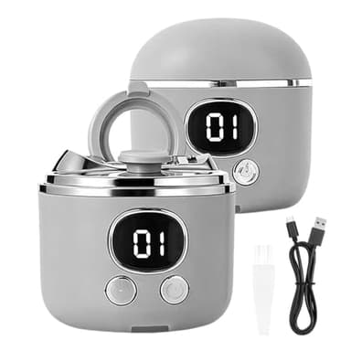 Electric Toe Nail Clippers, 2026 Upgraded Adjustable Blade Opening for Thick&Thin Nail, Automatic Nail Clipper Trimmer for Seniors Toenails, Magnifier with LED Light Nail Storage Clean Brush (Grey)